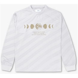 7 DAYS ACTIVE TECH LONG SLEEVE GRAPHIC TEE WHITE